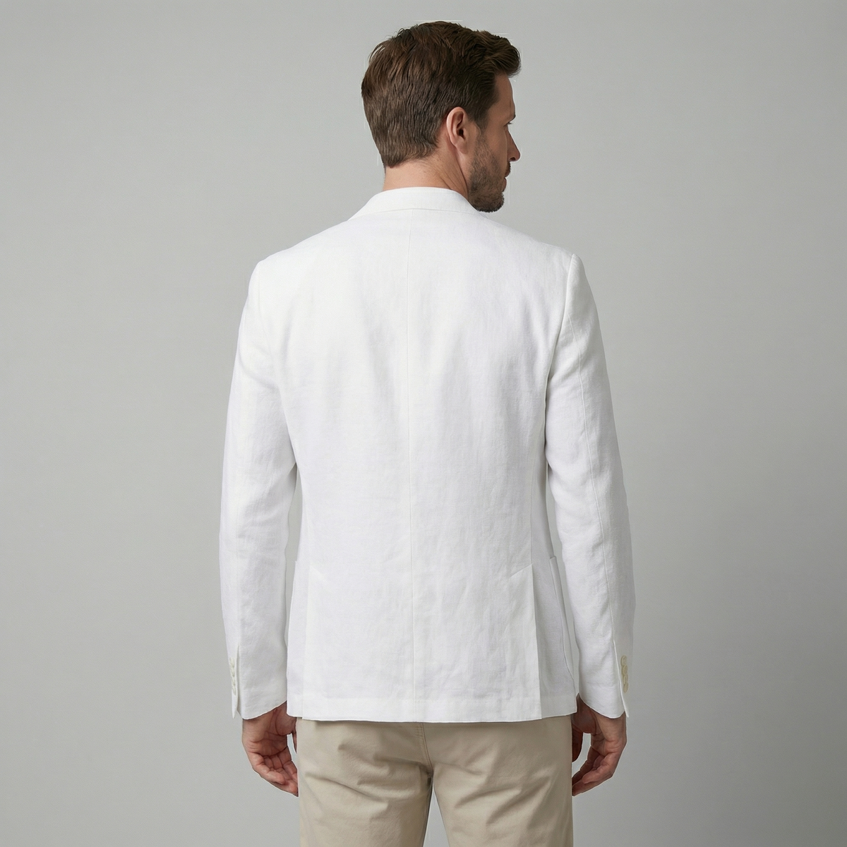 Linen Blazer Jacket for Men - Lightweight Casual Suiting for Summer Events
