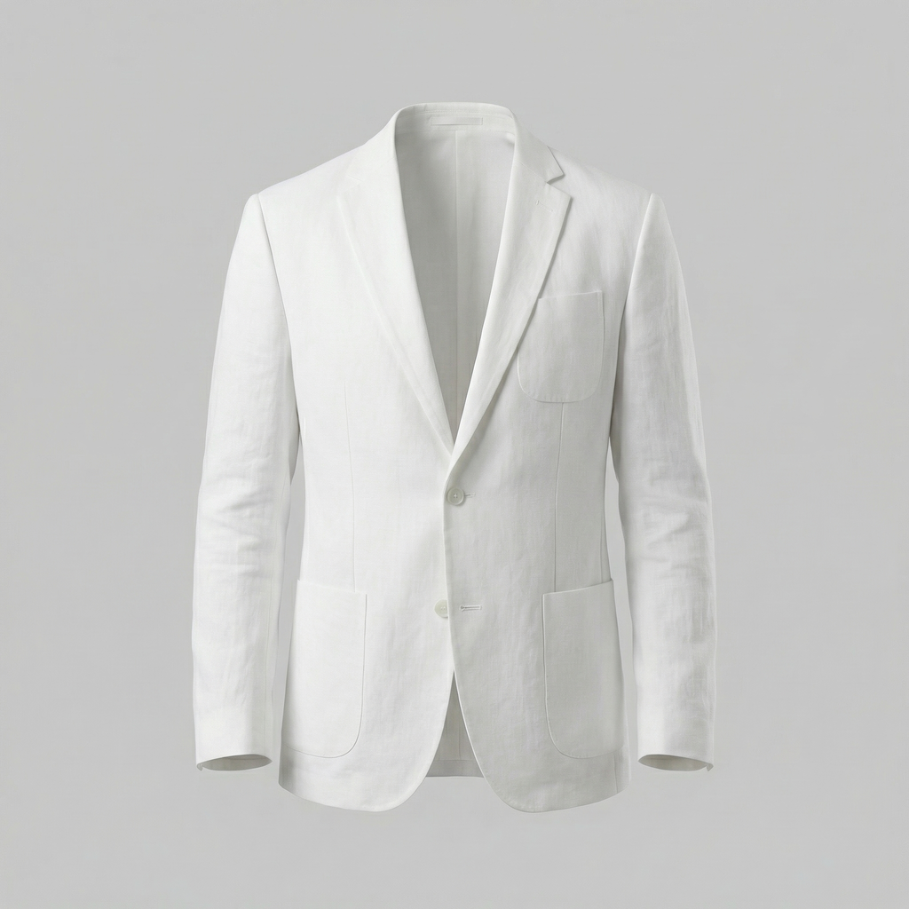 Linen Blazer Jacket for Men - Lightweight Casual Suiting for Summer Events