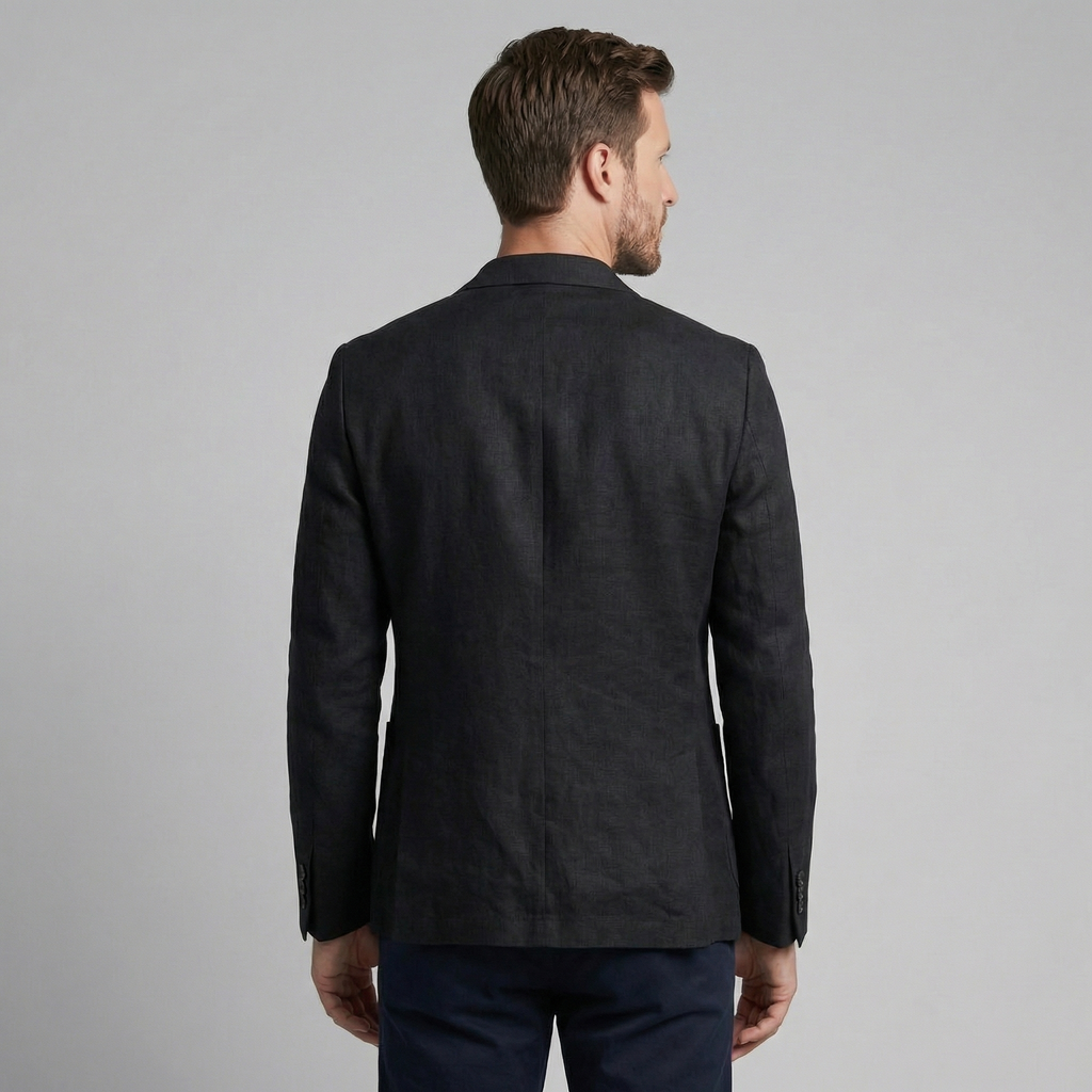 Linen Blazer Jacket for Men - Lightweight Casual Suiting for Summer Events