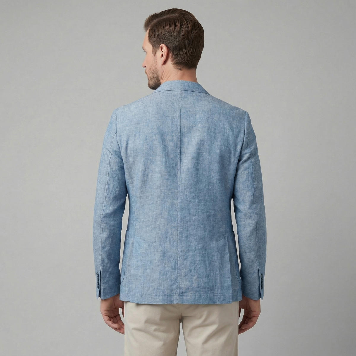 Linen Blazer Jacket for Men - Lightweight Casual Suiting for Summer Events