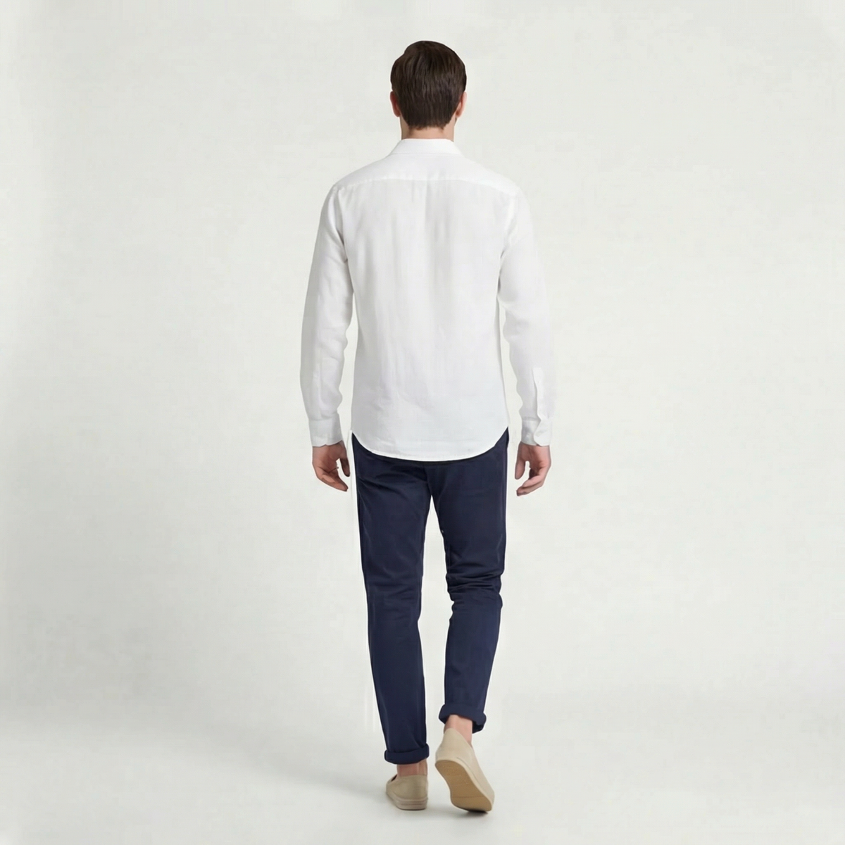 Linen Long Sleeve Shirt for Men - Casual Lightweight Summer Wear