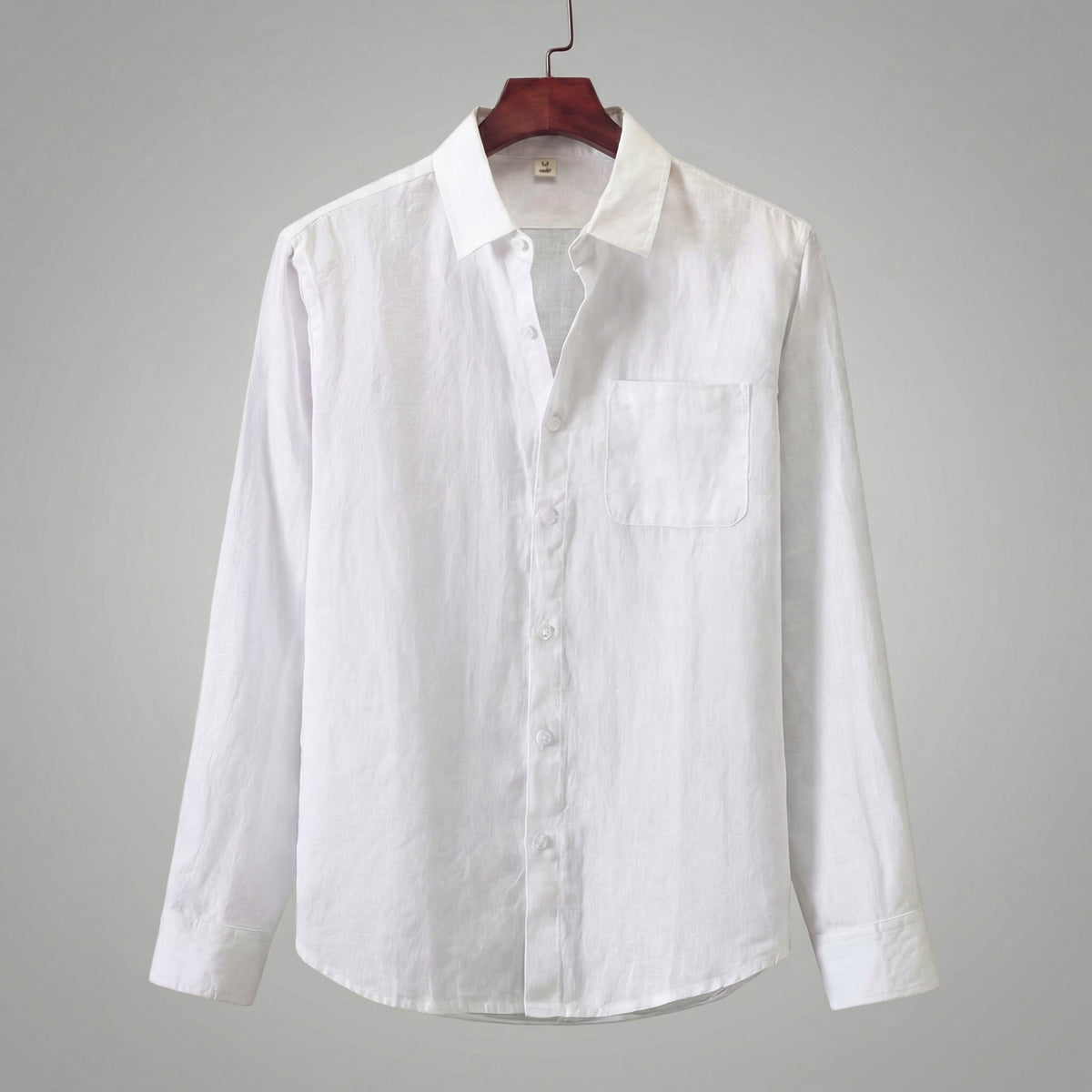 Linen Long Sleeve Shirt for Men - Casual Lightweight Summer Wear