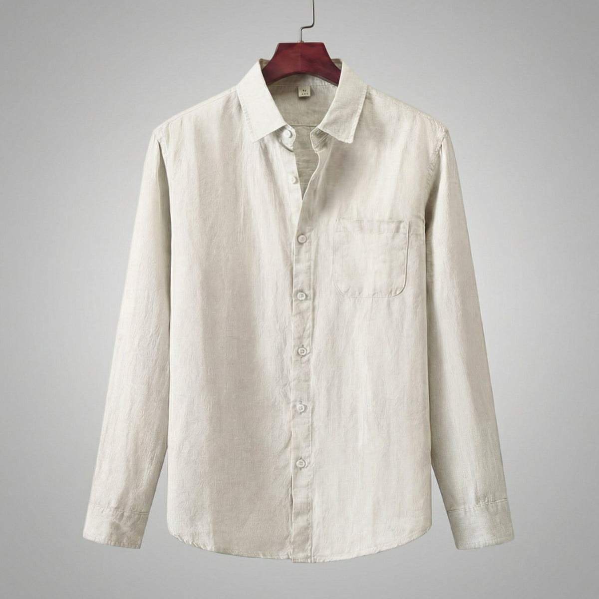 Linen Long Sleeve Shirt for Men - Casual Lightweight Summer Wear