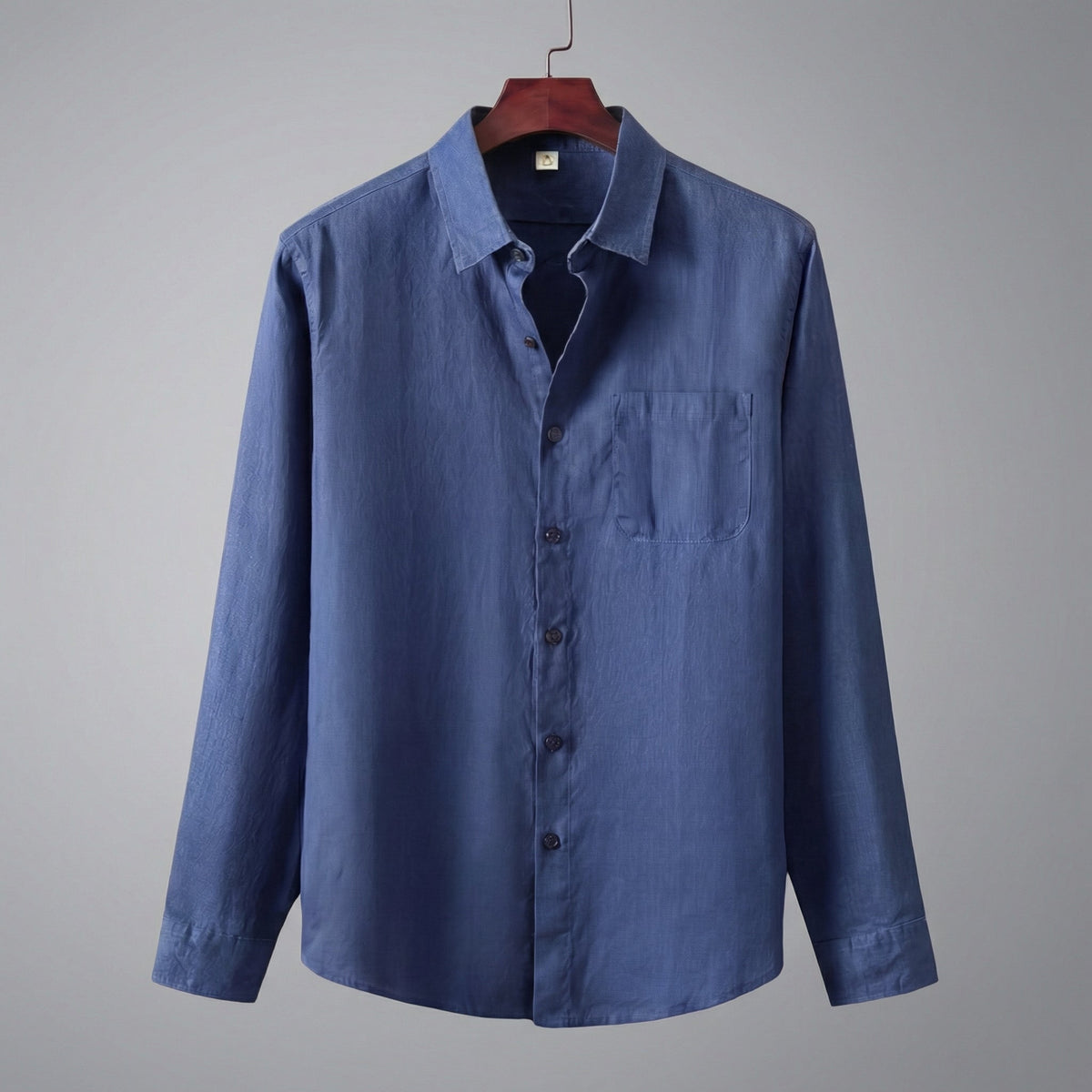 Linen Long Sleeve Shirt for Men - Casual Lightweight Summer Wear