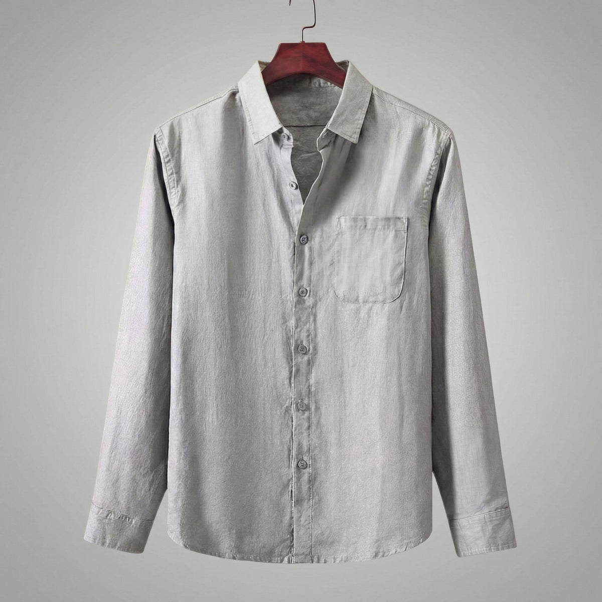 Linen Long Sleeve Shirt for Men - Casual Lightweight Summer Wear