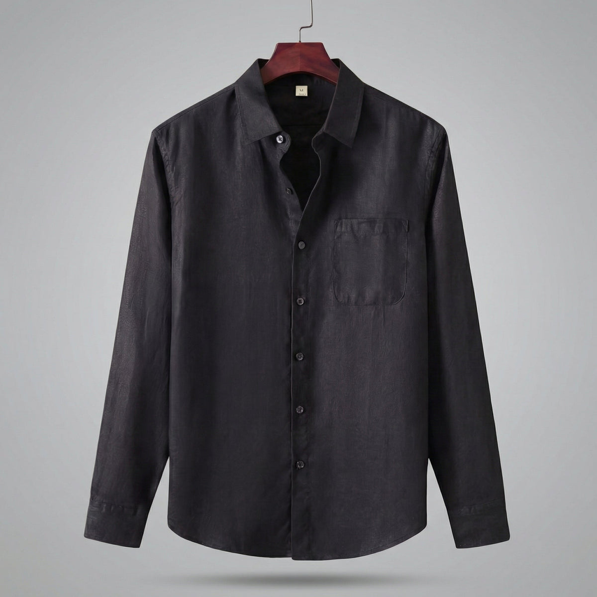 Linen Long Sleeve Shirt for Men - Casual Lightweight Summer Wear