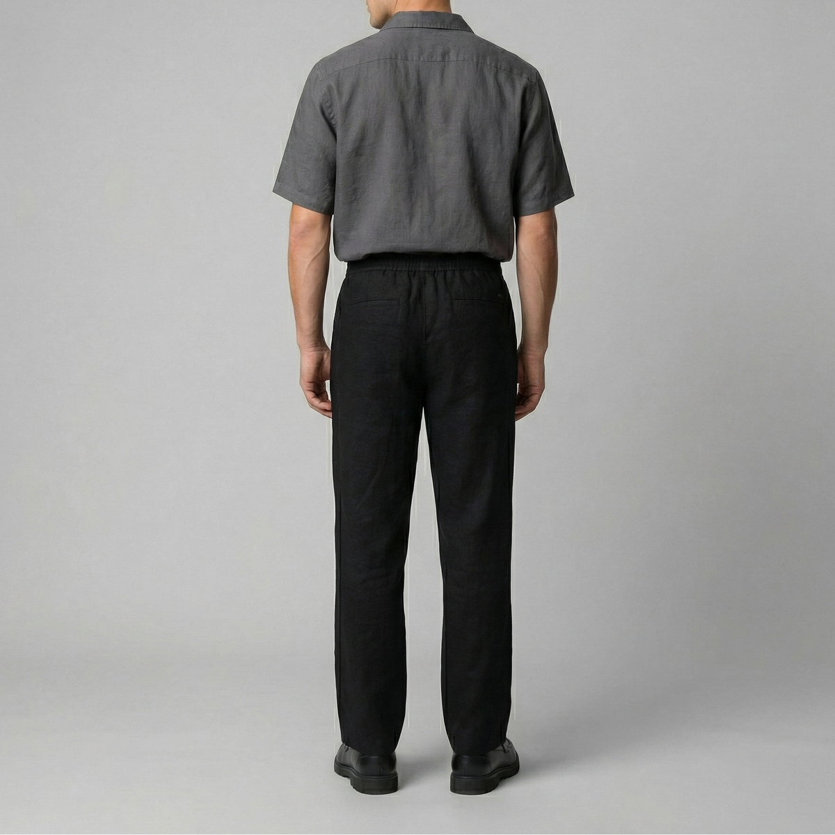 Linen Slim Fit Trousers for Men - Lightweight Casual Wear Pants