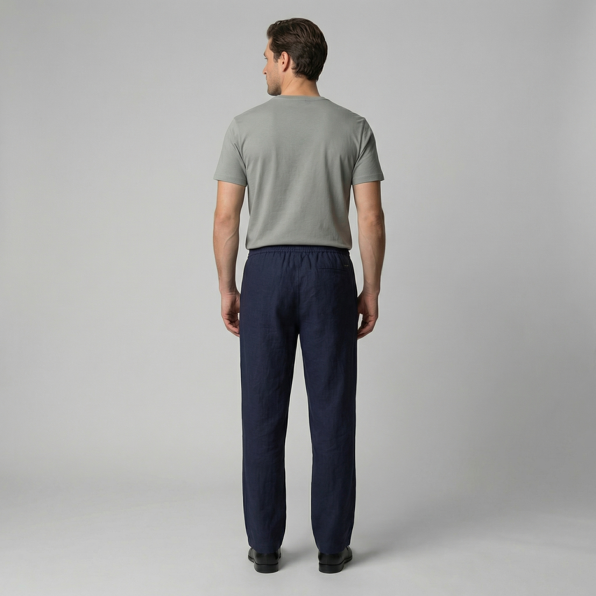Linen Slim Fit Trousers for Men - Lightweight Casual Wear Pants
