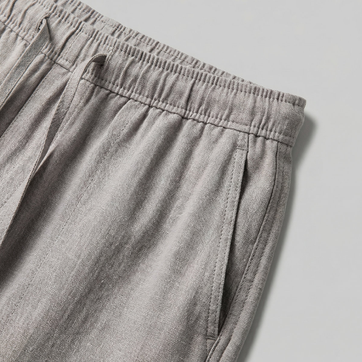 Linen Slim Fit Trousers for Men - Lightweight Casual Wear Pants