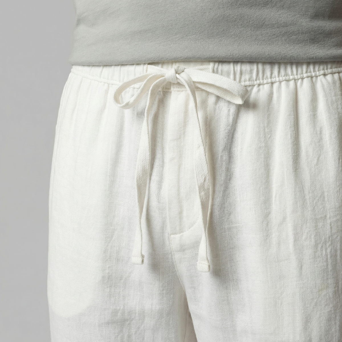 Linen Slim Fit Trousers for Men - Lightweight Casual Wear Pants