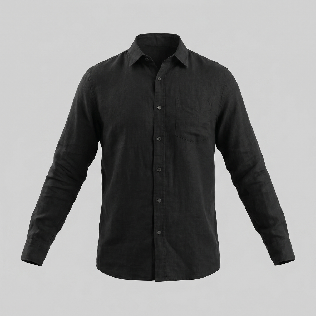 Linen Summer Shirt for Men - Lightweight Casual Short Sleeve Top