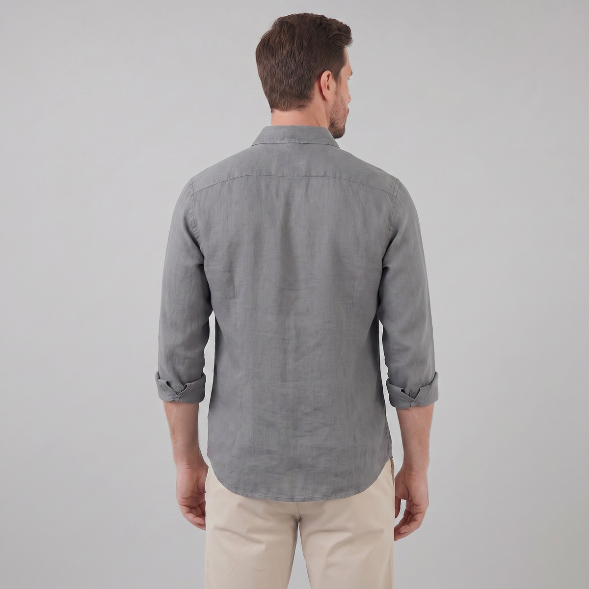 Linen Summer Shirt for Men - Lightweight Casual Short Sleeve Top