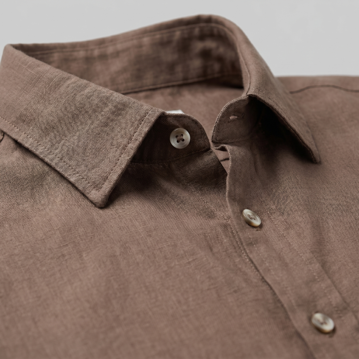 Linen Summer Shirt for Men - Lightweight Casual Short Sleeve Top
