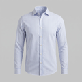 Linen Vertical Stripe Dress Shirt for Men - Casual or Formal Wear
