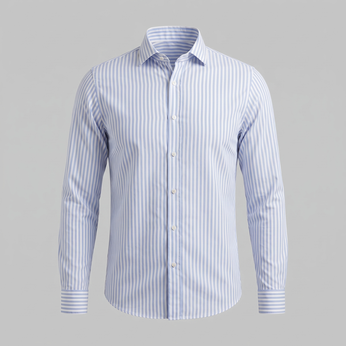 Linen Vertical Stripe Dress Shirt for Men - Casual or Formal Wear