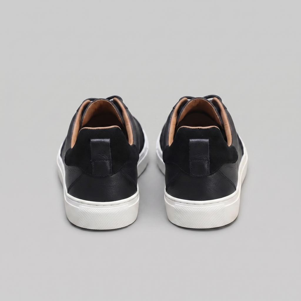 Low-Top Leather Sneakers for Men - Casual Footwear for Everyday Wear