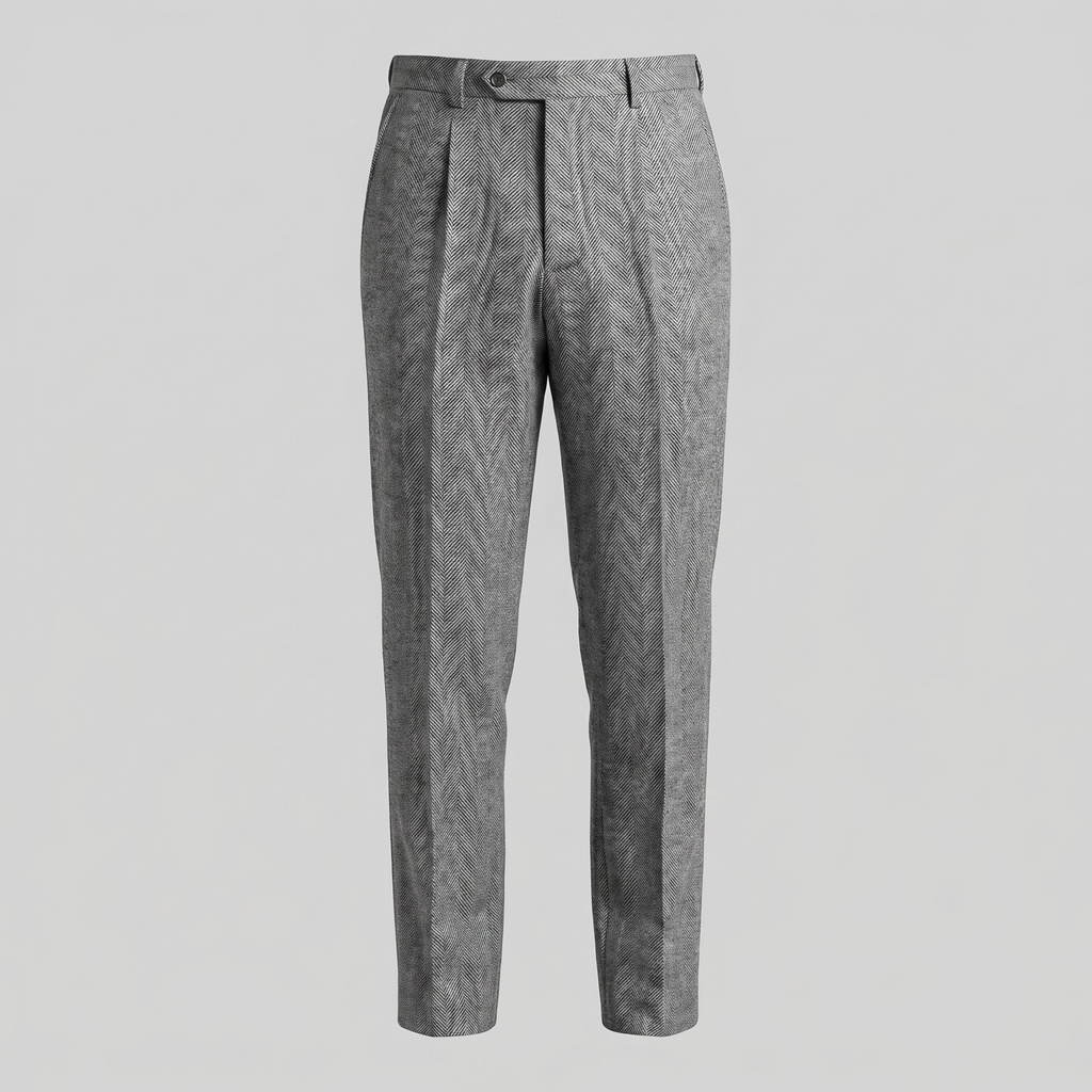 Men's Ankle-Length Trousers - Tailored Fit - Comfortable Casual Wear