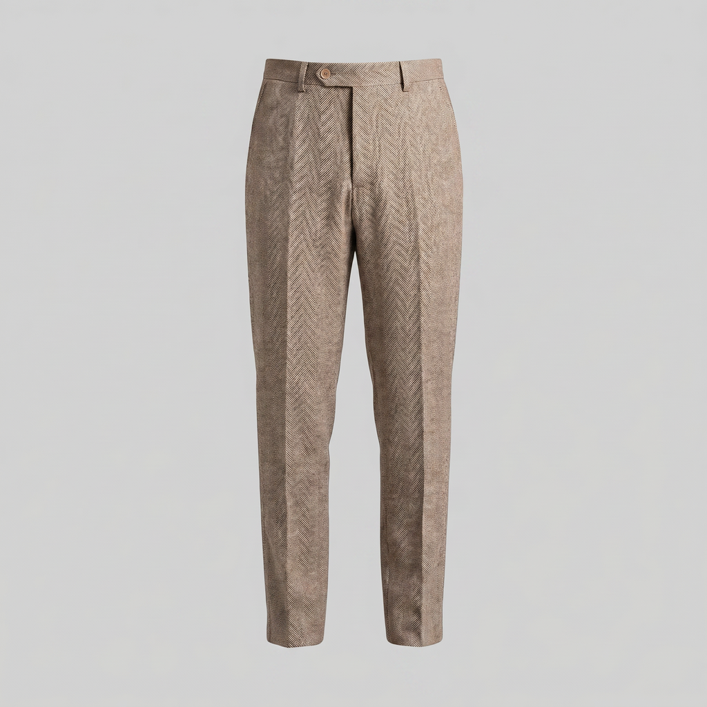 Men's Ankle-Length Trousers - Tailored Fit - Comfortable Casual Wear