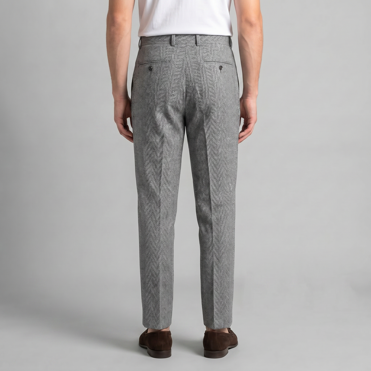 Men's Ankle-Length Trousers - Tailored Fit - Comfortable Casual Wear
