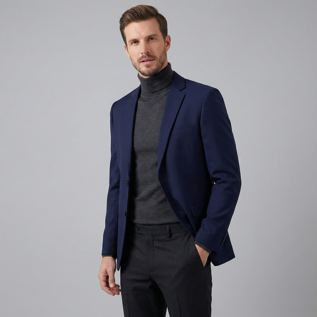 Men's Blazer Jacket - Elegant Design, Tailored Fit for Business & Formal Wear