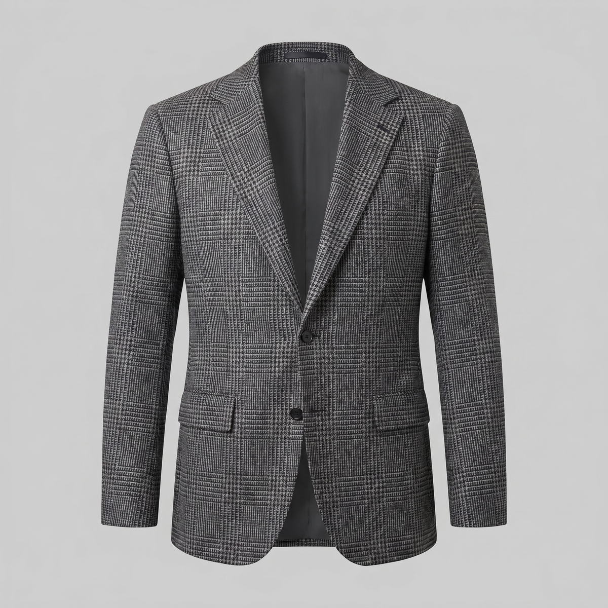 Men's Casual Check Blazer Jacket - Lightweight Sport Coat for Everyday Wear