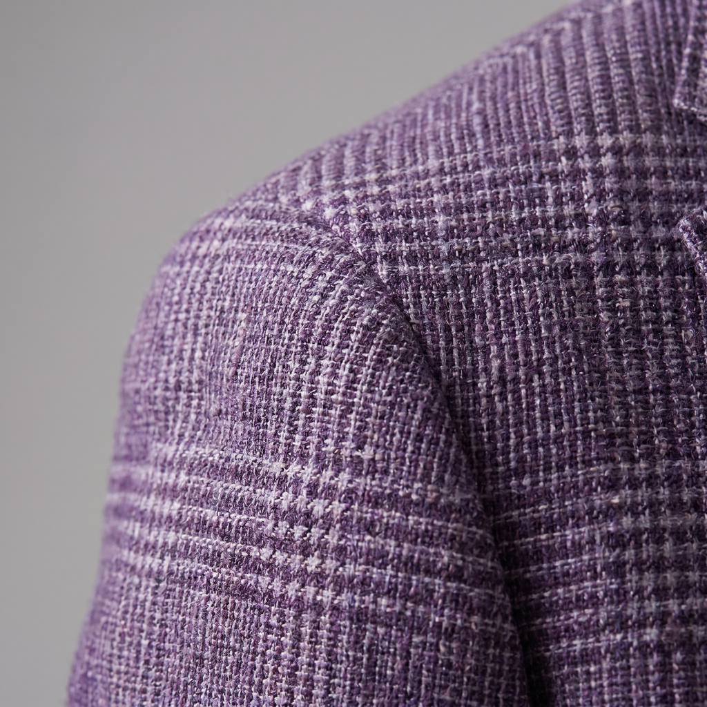 Men's Casual Check Blazer Jacket - Lightweight Sport Coat for Everyday Wear