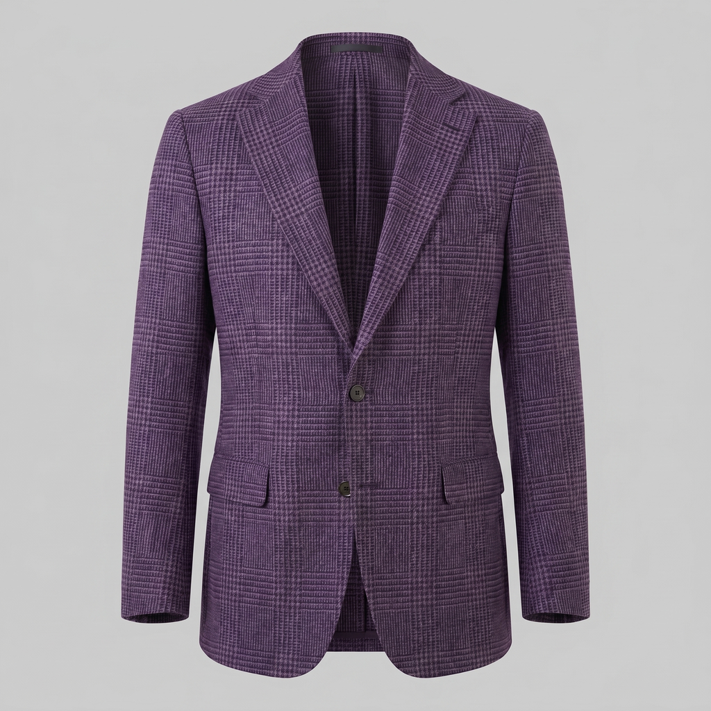 Men's Casual Check Blazer Jacket - Lightweight Sport Coat for Everyday Wear