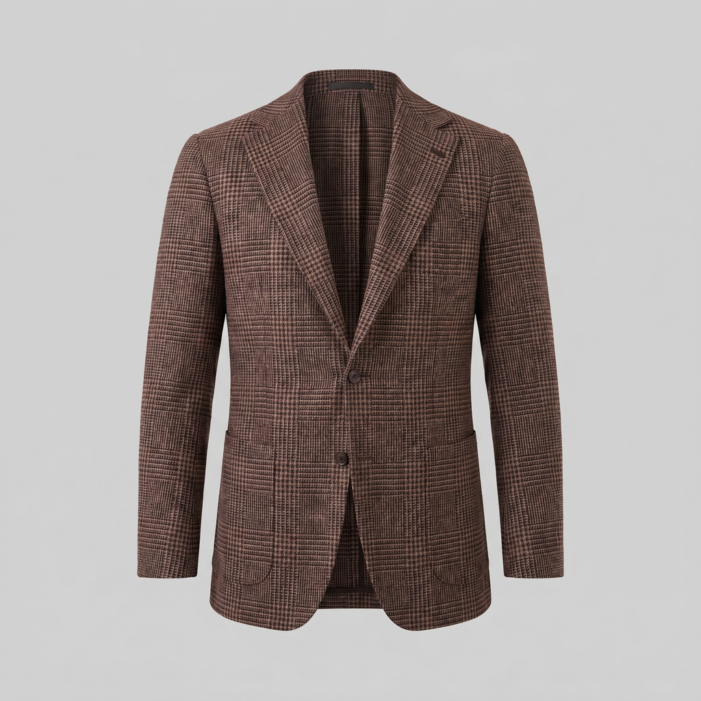 Men's Casual Check Blazer Jacket - Lightweight Sport Coat for Everyday Wear