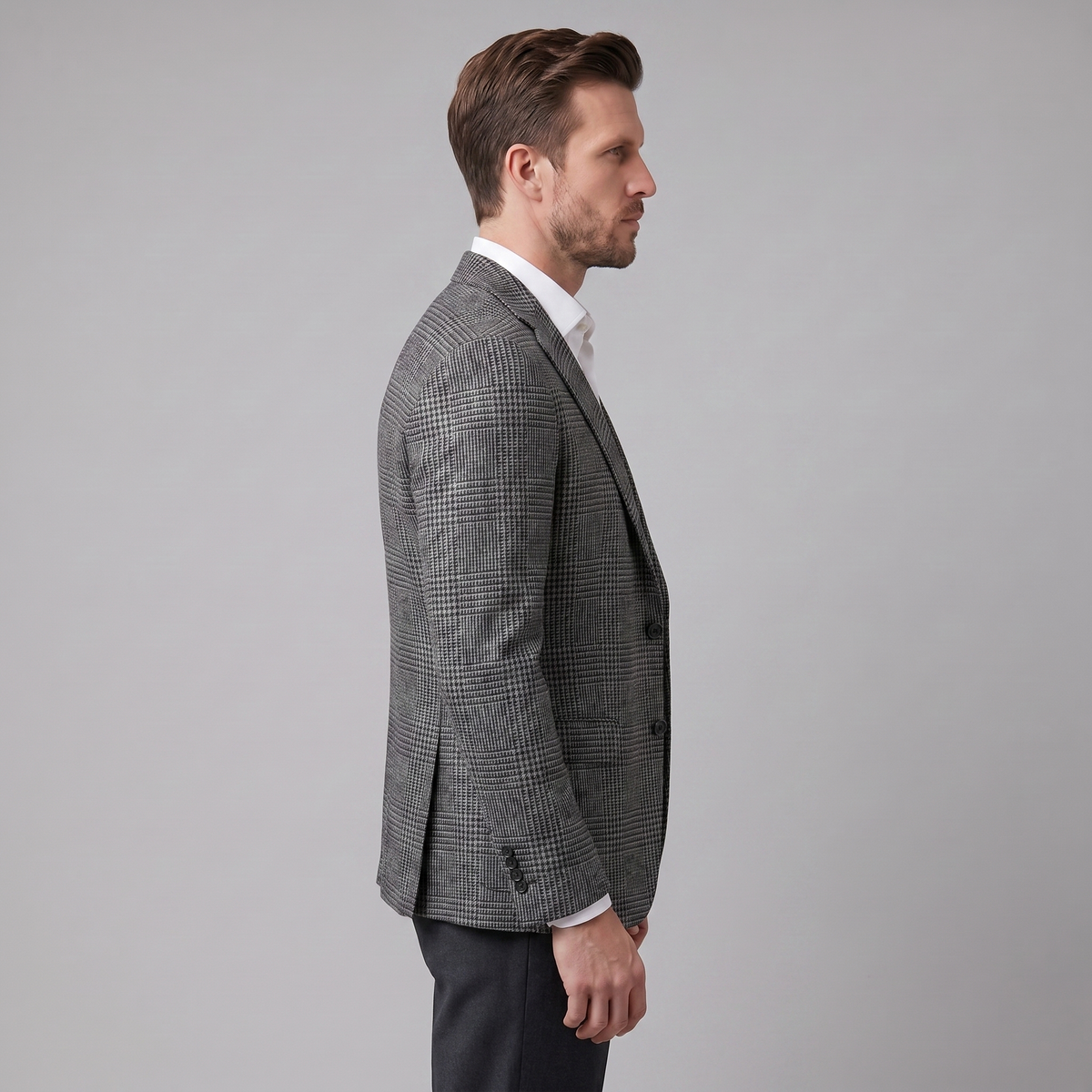 Men's Casual Check Blazer Jacket - Lightweight Sport Coat for Everyday Wear