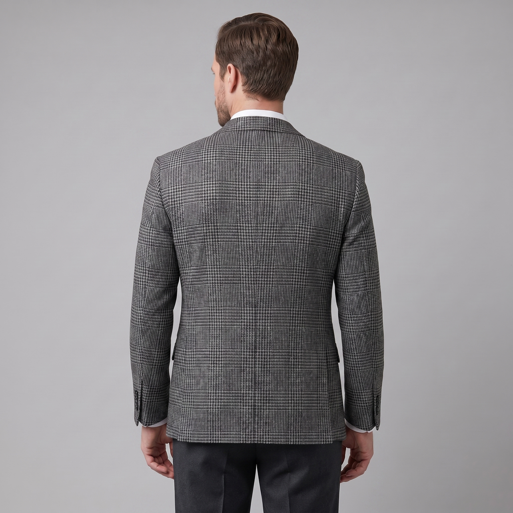 Men's Casual Check Blazer Jacket - Lightweight Sport Coat for Everyday Wear