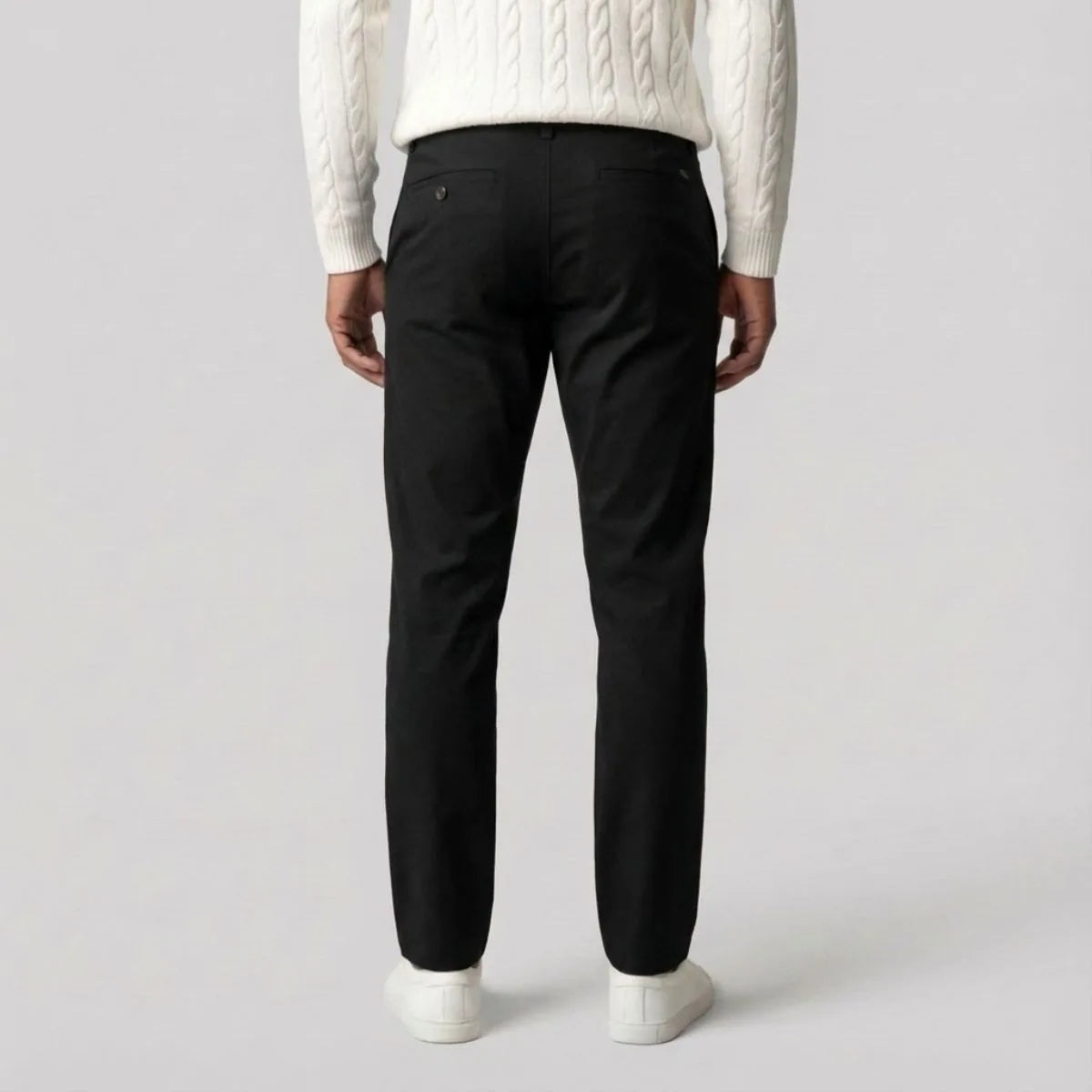 Men's Chino Pants - Regular Fit, Straight Leg, Casual Wear, Cotton Blend