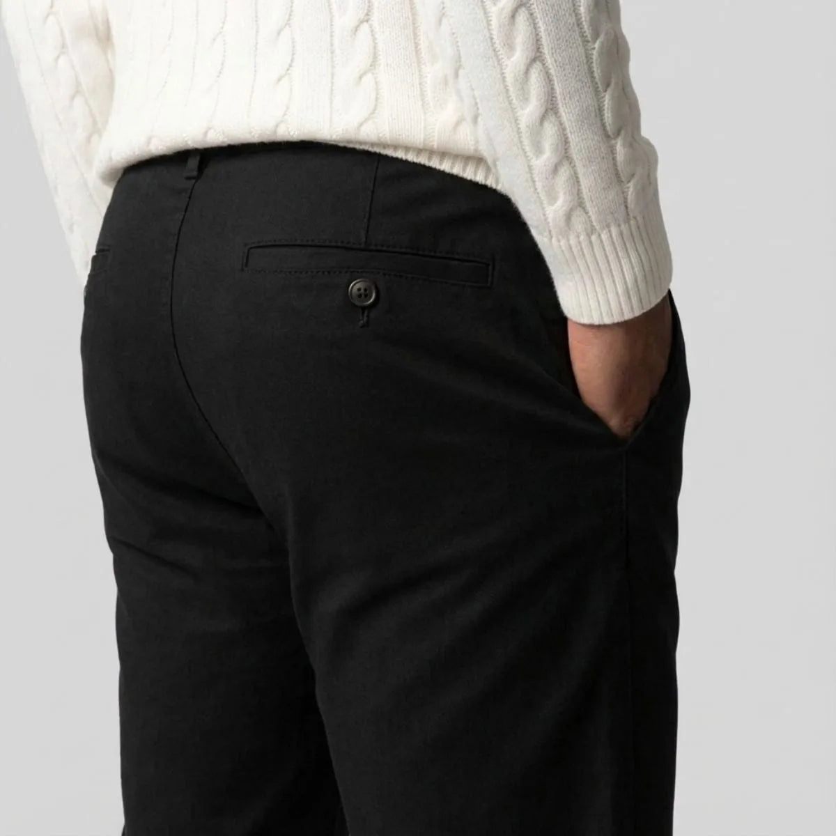Men's Chino Pants - Regular Fit, Straight Leg, Casual Wear, Cotton Blend