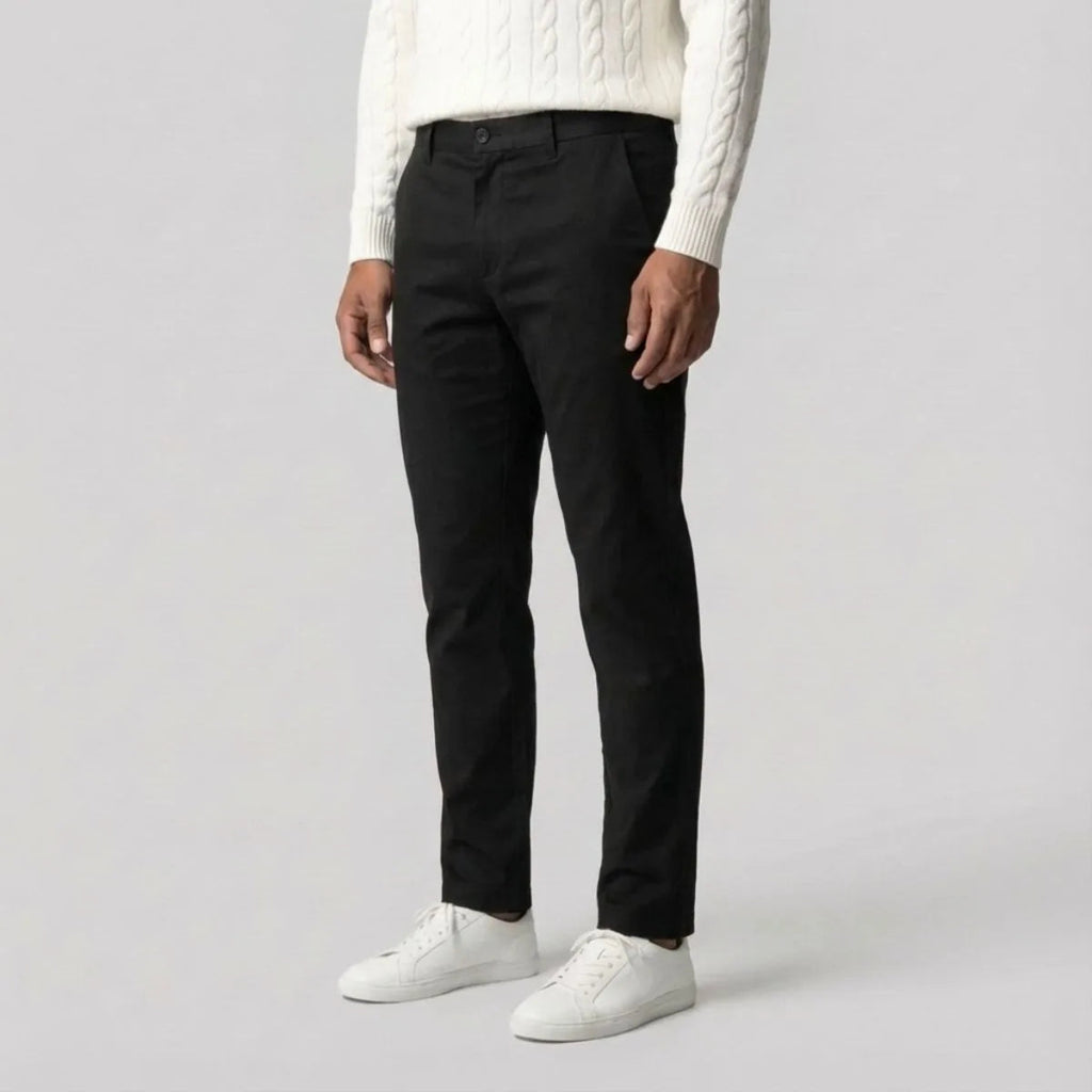 Men's Chino Pants - Regular Fit, Straight Leg, Casual Wear, Cotton Blend