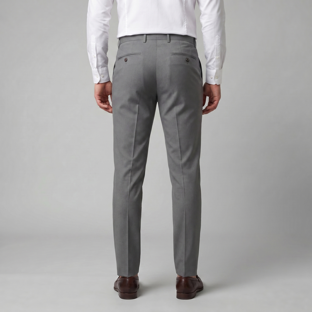 Men's Chino Trousers - Straight Leg, Cotton Blend, Casual Wear