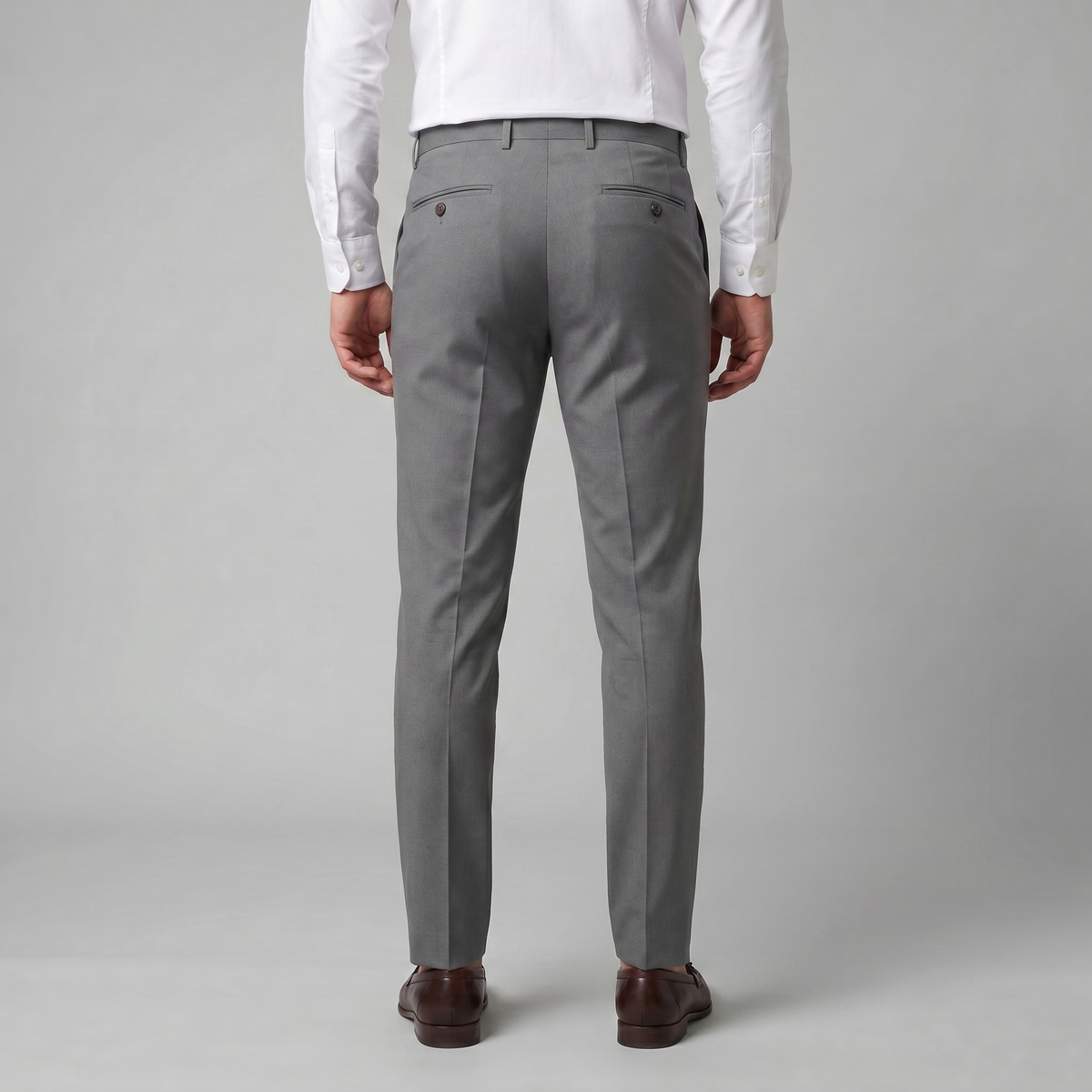 Men's Chino Trousers - Straight Leg, Cotton Blend, Casual Wear