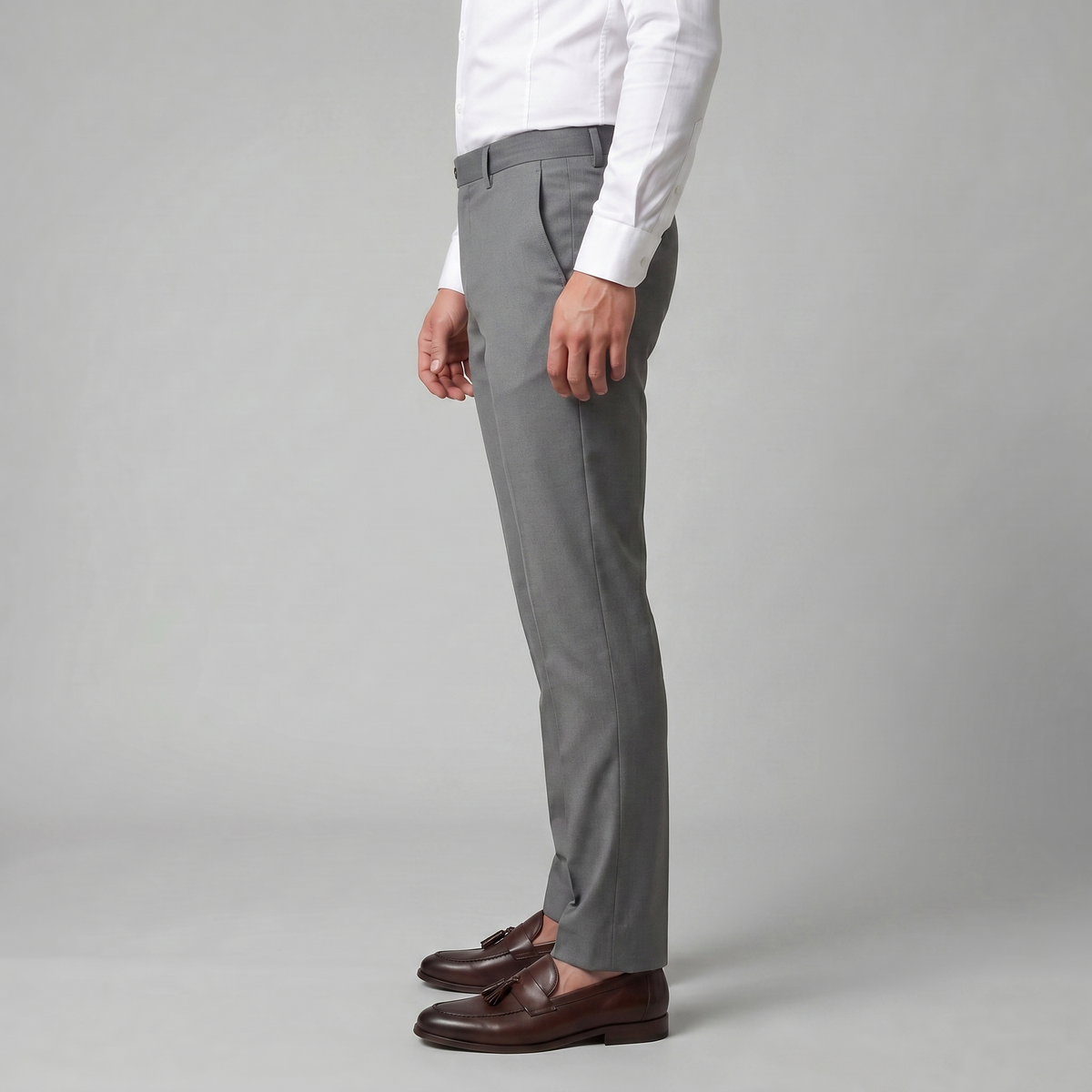 Men's Chino Trousers - Straight Leg, Cotton Blend, Casual Wear