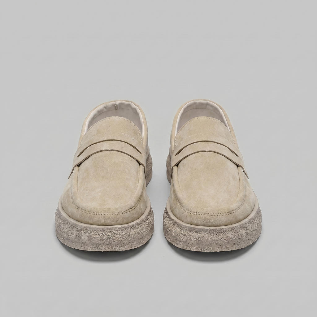 Men's Comfortable Slip-On Loafers - Casual Suede Shoes for Everyday Wear