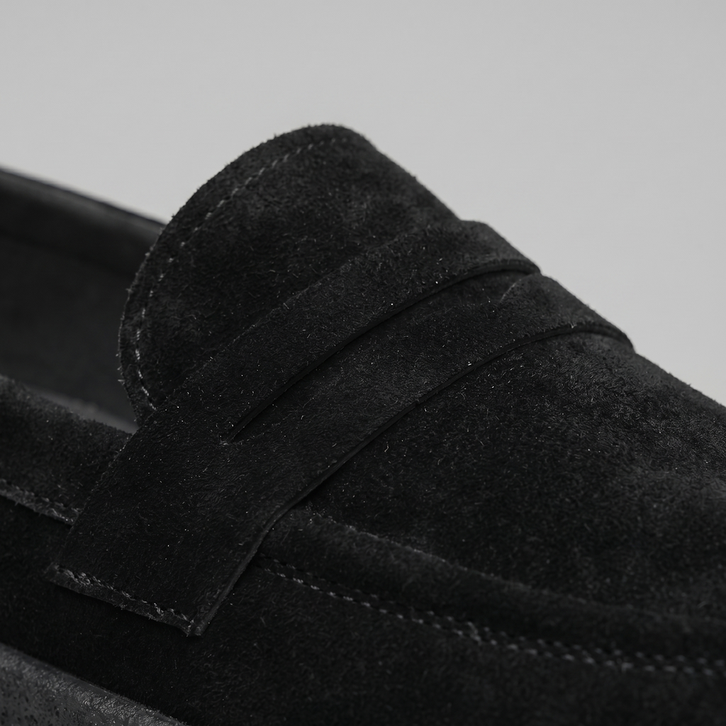 Men's Comfortable Slip-On Loafers - Casual Suede Shoes for Everyday Wear