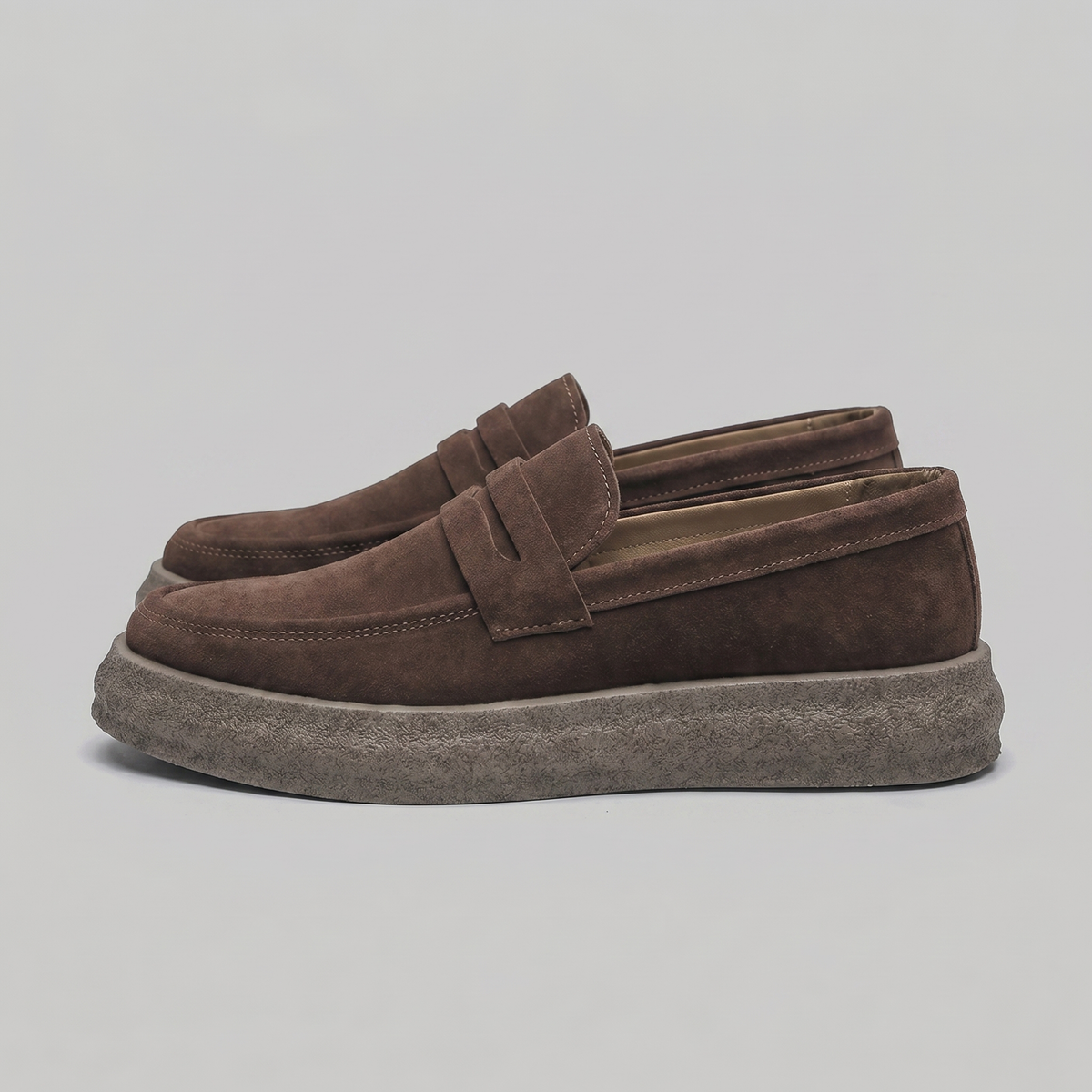 Men's Comfortable Slip-On Loafers - Casual Suede Shoes for Everyday Wear