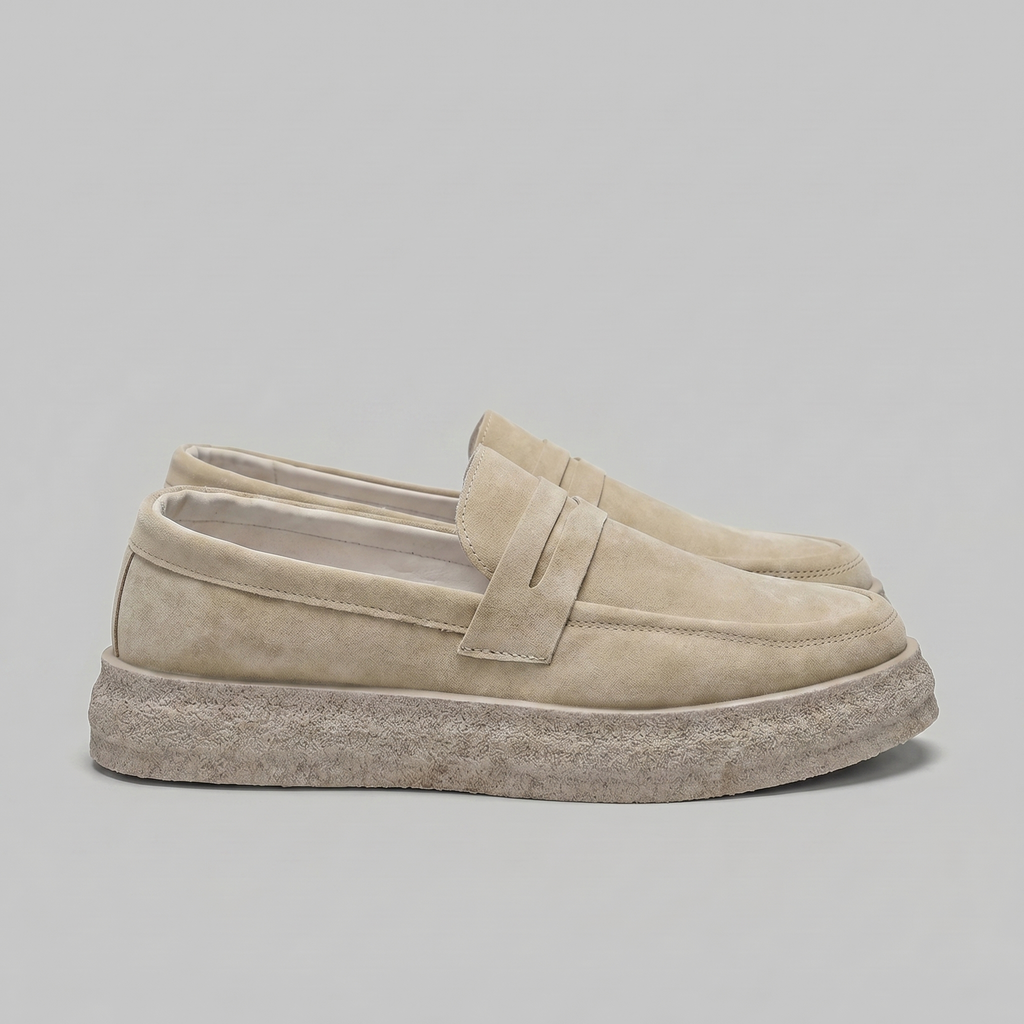 Men's Comfortable Slip-On Loafers - Casual Suede Shoes for Everyday Wear