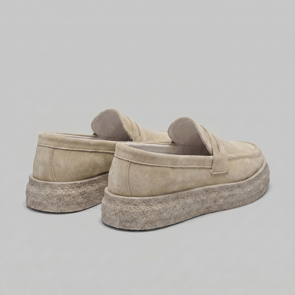 Men's Comfortable Slip-On Loafers - Casual Suede Shoes for Everyday Wear