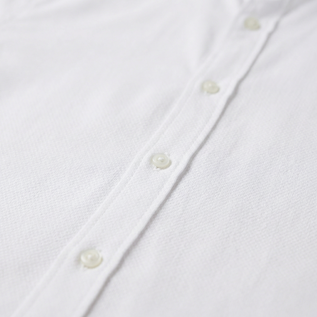 Men's Cotton Henley Collar Dress Shirt for Casual and Formal Wear