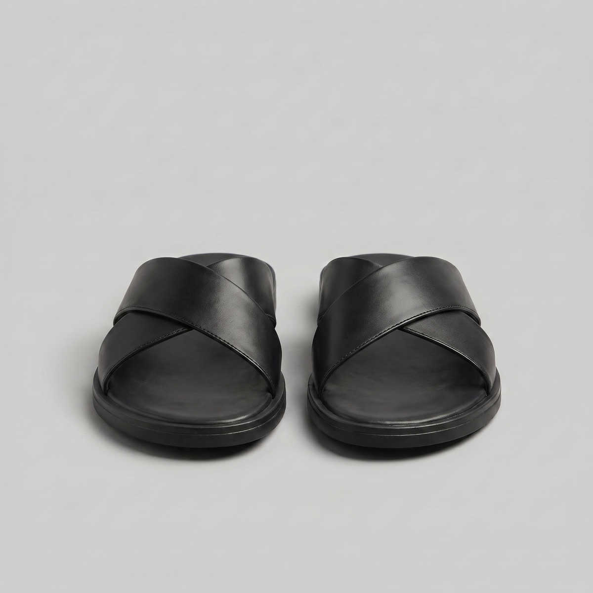 Men's Cross Strap Slide Sandals for Casual Wear - Comfortable Footwear