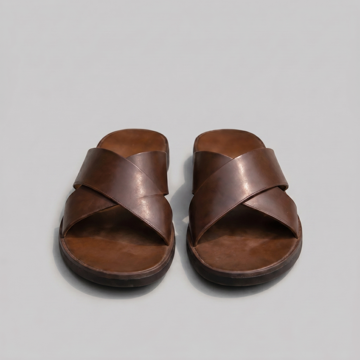 Men's Cross Strap Slide Sandals for Casual Wear - Comfortable Footwear