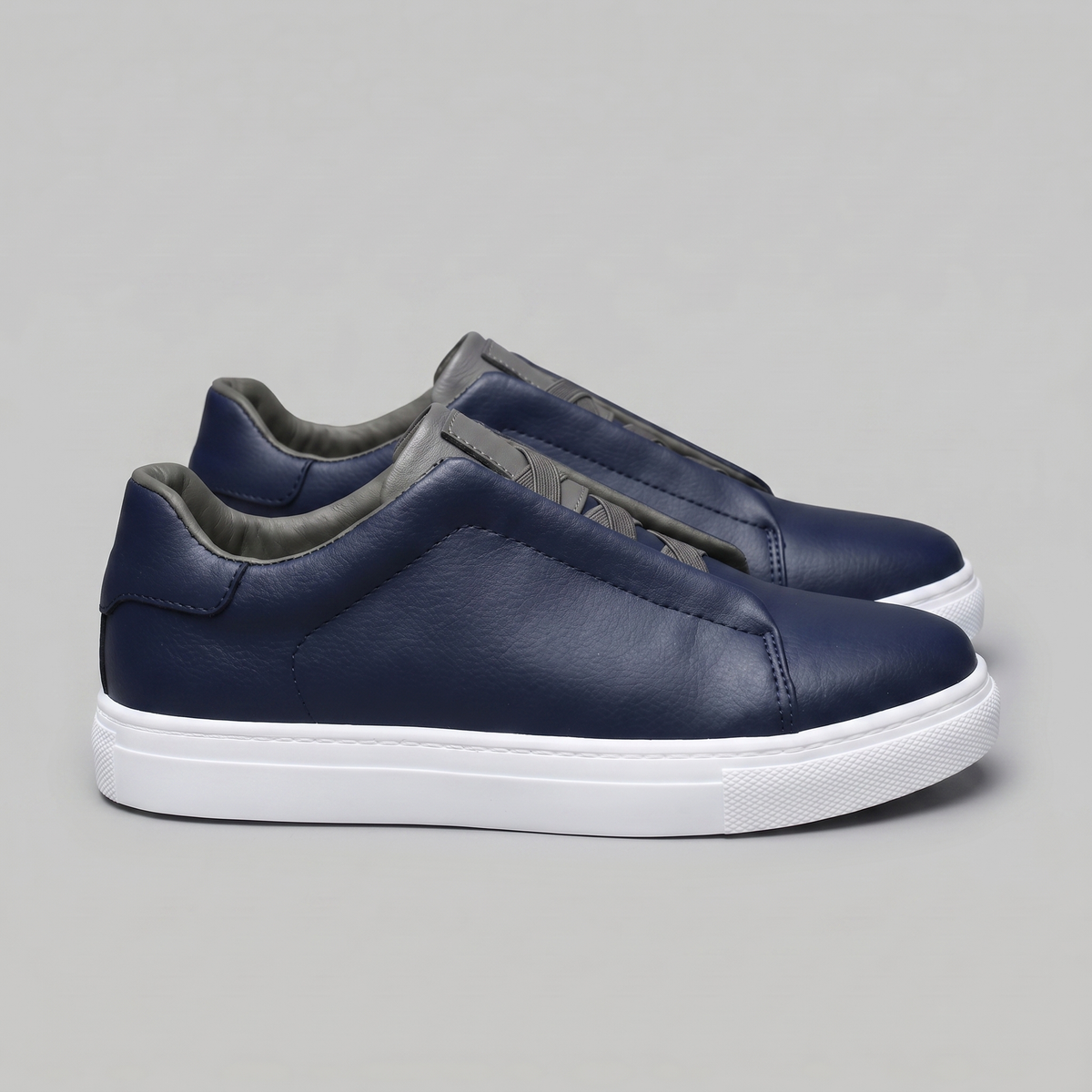 Men's Lace-Free Classic Sneakers - Casual Footwear for Everyday Wear