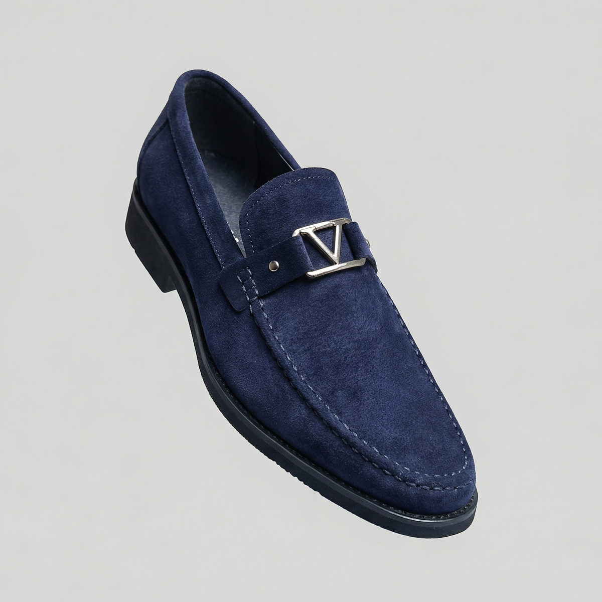 Men's Leather Business Loafers - Elegant Slip-On Dress Shoes for Office Wear