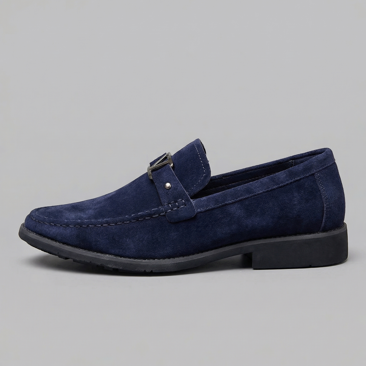 Men's Leather Business Loafers - Elegant Slip-On Dress Shoes for Office Wear