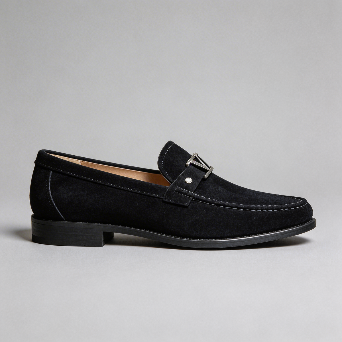 Men's Leather Business Loafers - Elegant Slip-On Dress Shoes for Office Wear