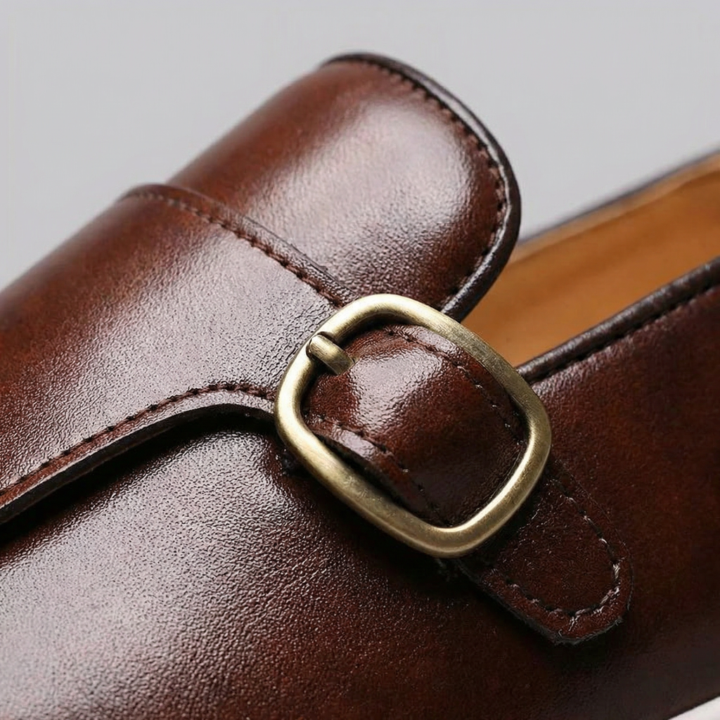Men's Leather Loafers - Casual Slip-On Shoes for Everyday Wear