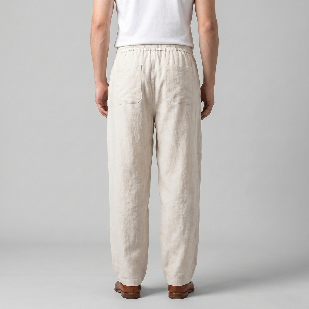 Men's Linen Baggy Pants for Casual Wear - Lightweight and Comfortable
